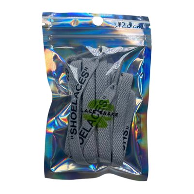 שרוכים שטוחים לנעליים ״SHOELACES” אפור