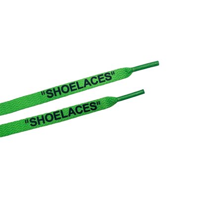 שטוחים ״SHOELACES” ירוק זרחני