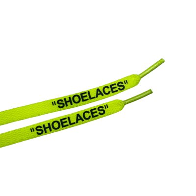 שטוחים ״SHOELACES” צהוב זרחני