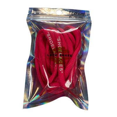 שרוכים לנעליים עגולים 6 מ"מ ״SHOELACES” ורוד זרחני