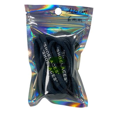 שרוכים לנעליים עגולים 6 מ"מ ״SHOELACES” כחול כהה