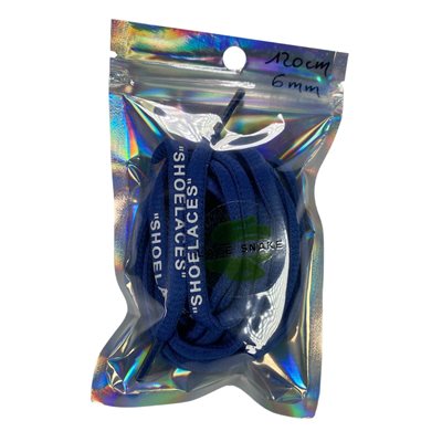 שרוכים לנעליים עגולים 6 מ"מ ״SHOELACES” כחול רואיל