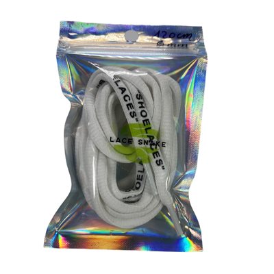 שרוכים לנעליים עגולים 6 מ"מ ״SHOELACES” לבן