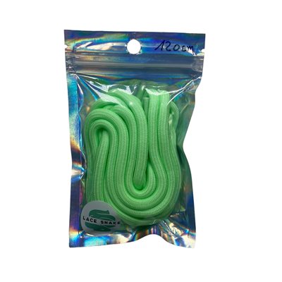שרוכים לנעליים עגולים ירוק זוהר בחושך