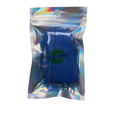 שרוכים לנעליים שטוחים חלולים כחול